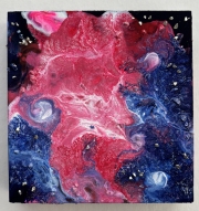 Pink Space with Sparkles